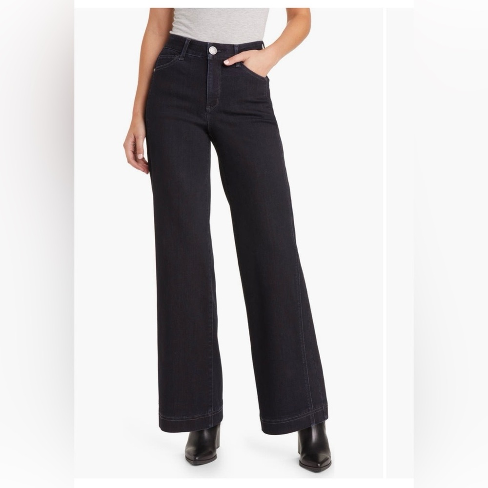 Wit & Wisdom Dark Wide-Leg Jeans 18P